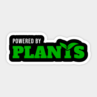 Powered by Plants Sticker